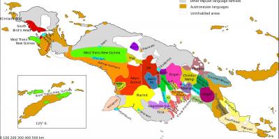 Zemljevid papua nova gvineja jezik