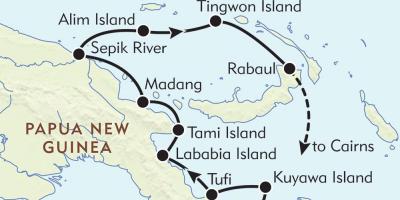 Zemljevid rabaul papua nova gvineja