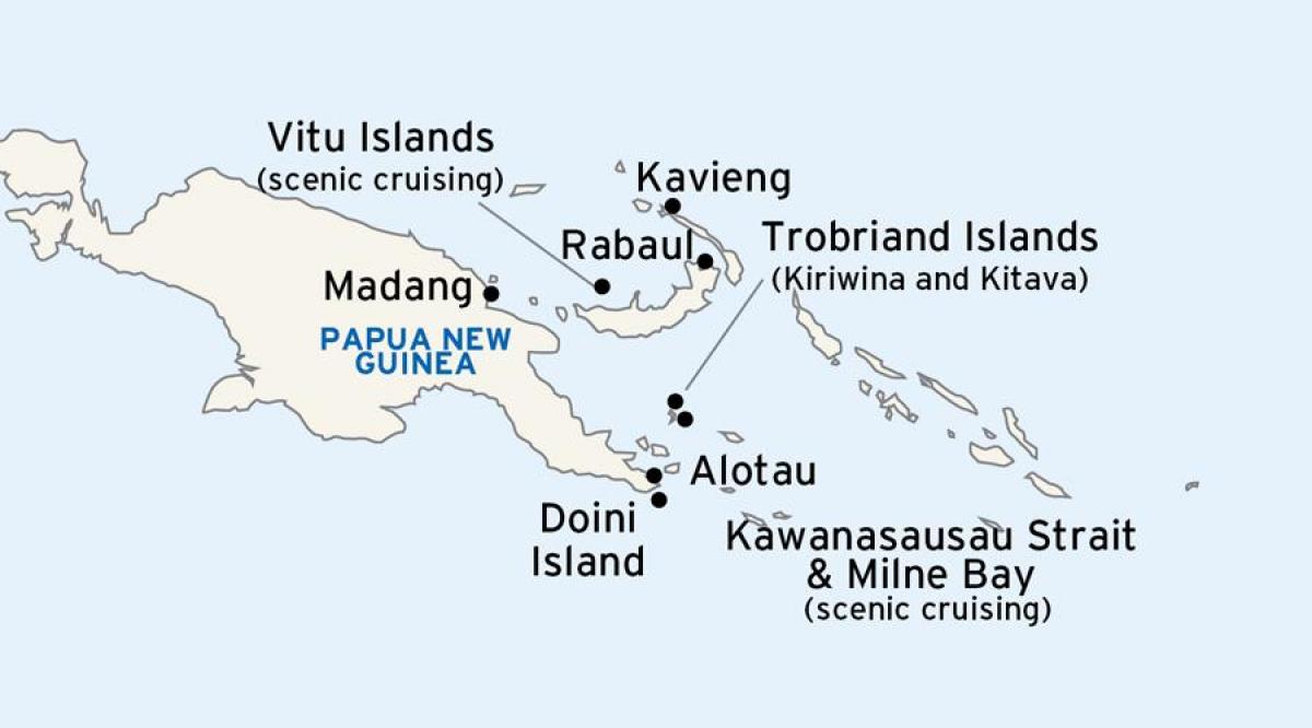 zemljevid alotau papua nova gvineja