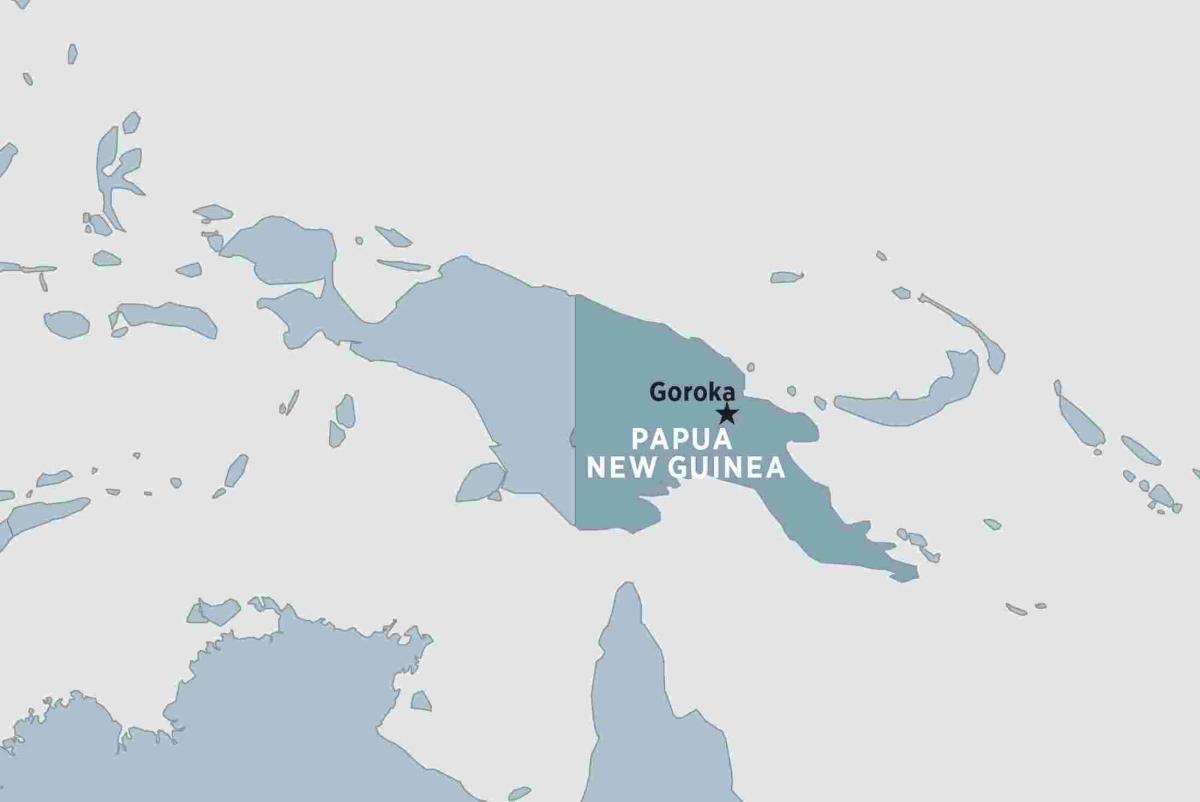 zemljevid goroka papua nova gvineja