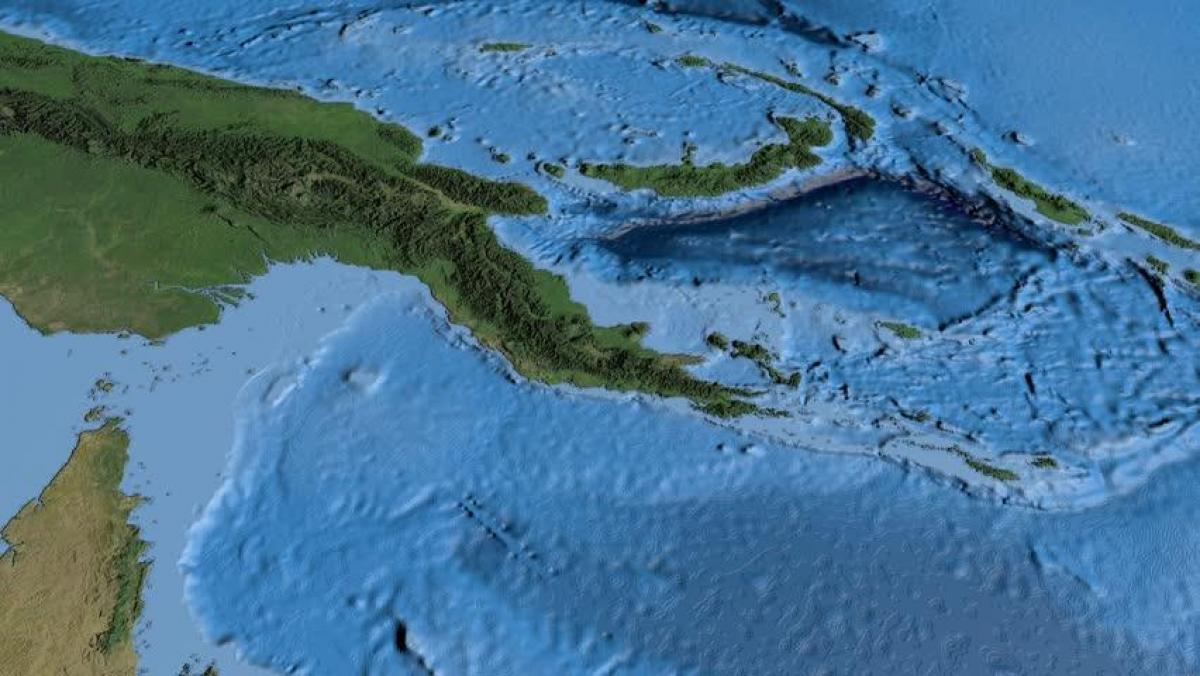 zemljevid satelitski zemljevid papua nova gvineja