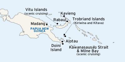 Zemljevid alotau papua nova gvineja