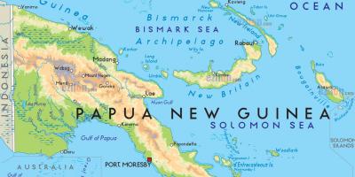 Zemljevid glavnega mesta papua nova gvineja